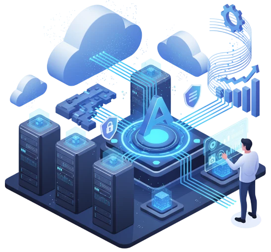 This image shows how the Azure Integration process works