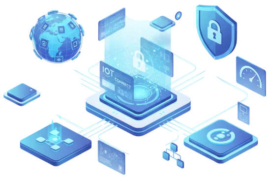 This image shows our IoT Testing Services, covering functional, security, performance, and compatibility testing to ensure connected devices operate reliably and securely.