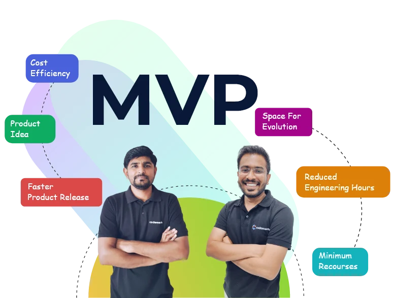 This image highlights why you should choose CodeMec for MVP Development Services - cost efficiency, fast product release, room for growth, reduced engineering hours, and more.