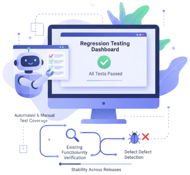 This image represents our Automated Regression Testing services