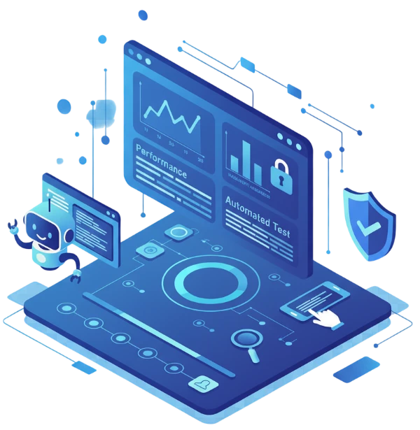 This image illustrates key aspects of software testing, including verification, validation, defect identification, and risk mitigation.