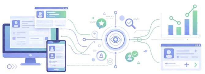 This image shows UX Audit services covering user journey analysis, usability, and experience issues