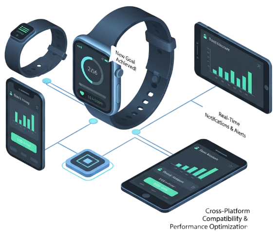 This image showcases our best practices in Web App Development Services with key elements.